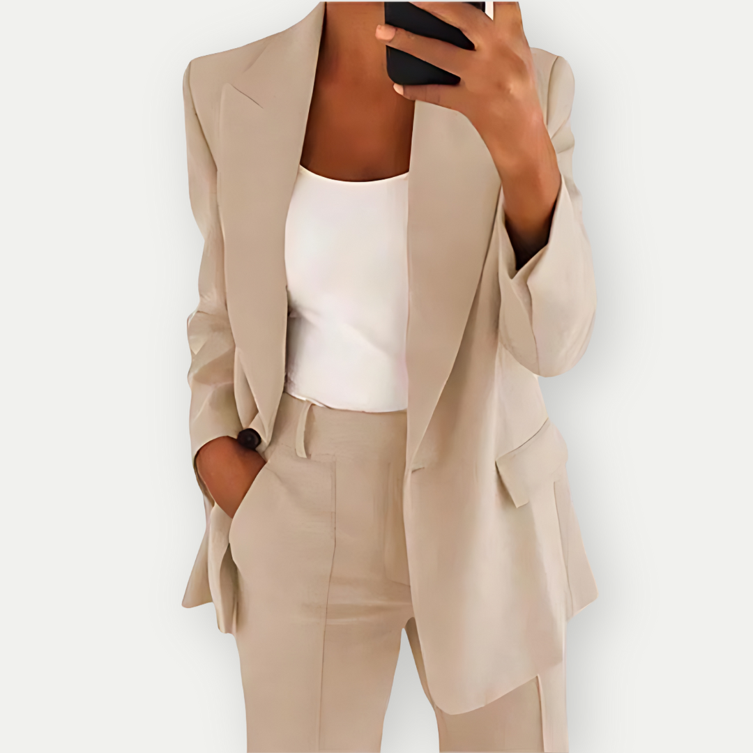 GISELLE - PLAIN WOMEN'S BLAZER SET